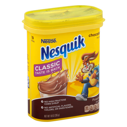 Nesquik Chocolate Flavor Drink Mix Powder 10 oz