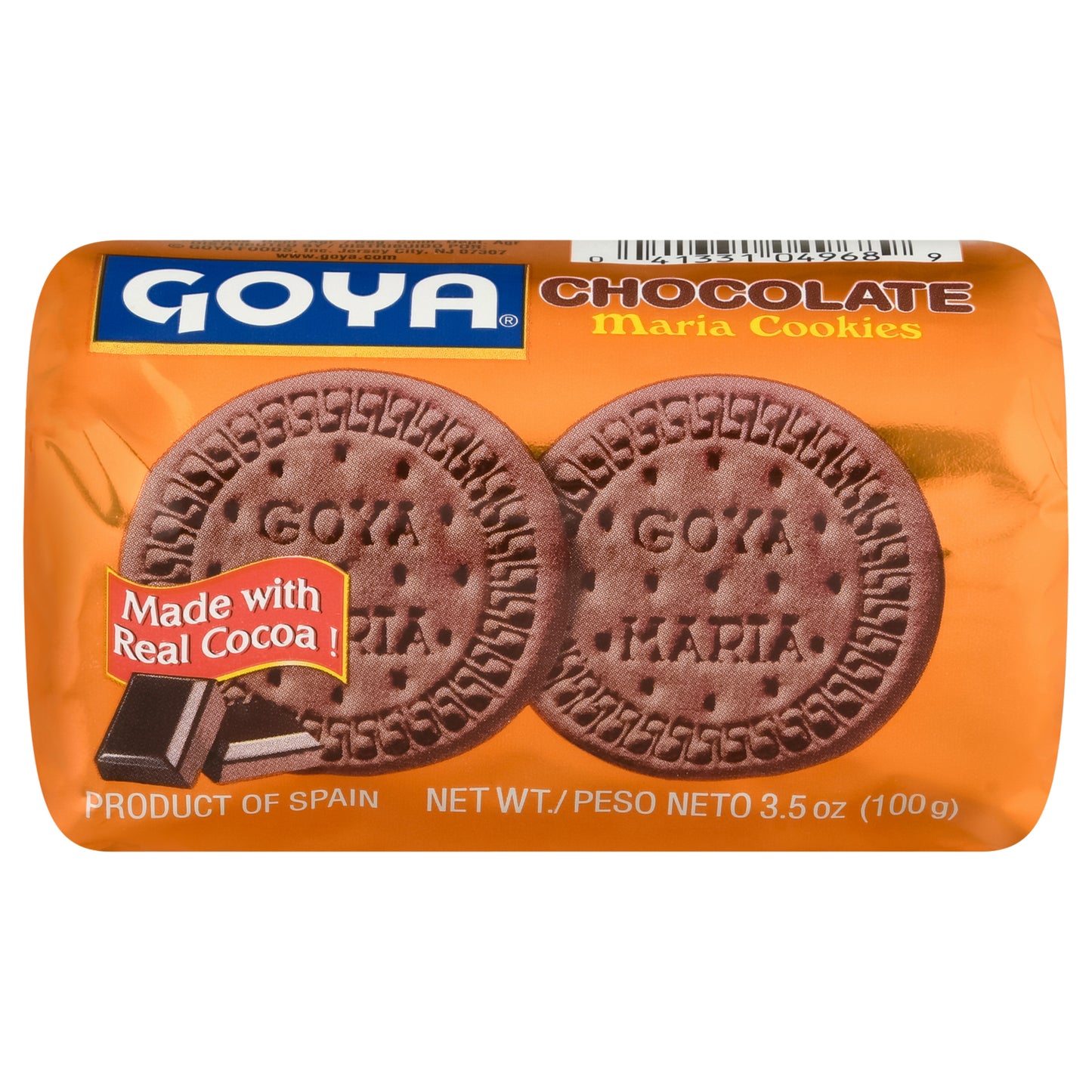 Galletas María de Chocolate Goya 3.5 oz