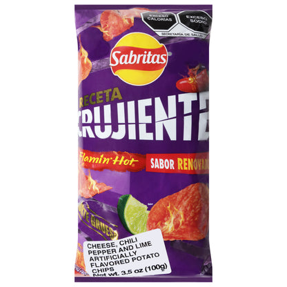 Sabritas Cheese, Chili Pepper and Lime Potato Chips 3.5 oz