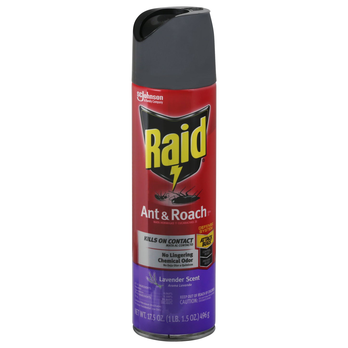 Raid Lavender Scent Ant & Roach Killer 17.5 oz