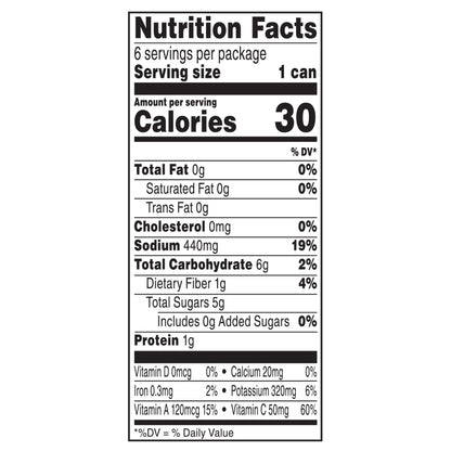 V8 Original 100% Vegetable Juice 6 - 5.5 fl oz Cans