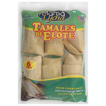 Mama Lycha Tamales Frescos de Elote 6 unidades