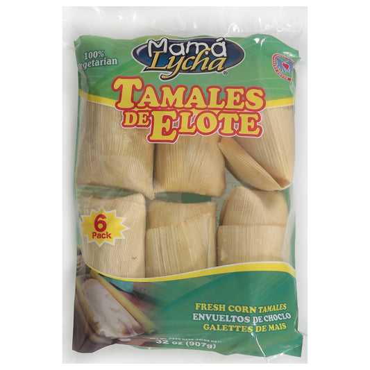 Mama Lycha Tamales Frescos de Elote 6 unidades