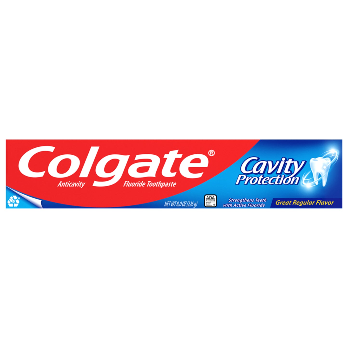 Colgate Cavity Protection Toothpaste with Fluoride, Great Regular Flavor - 8.0 Ounce