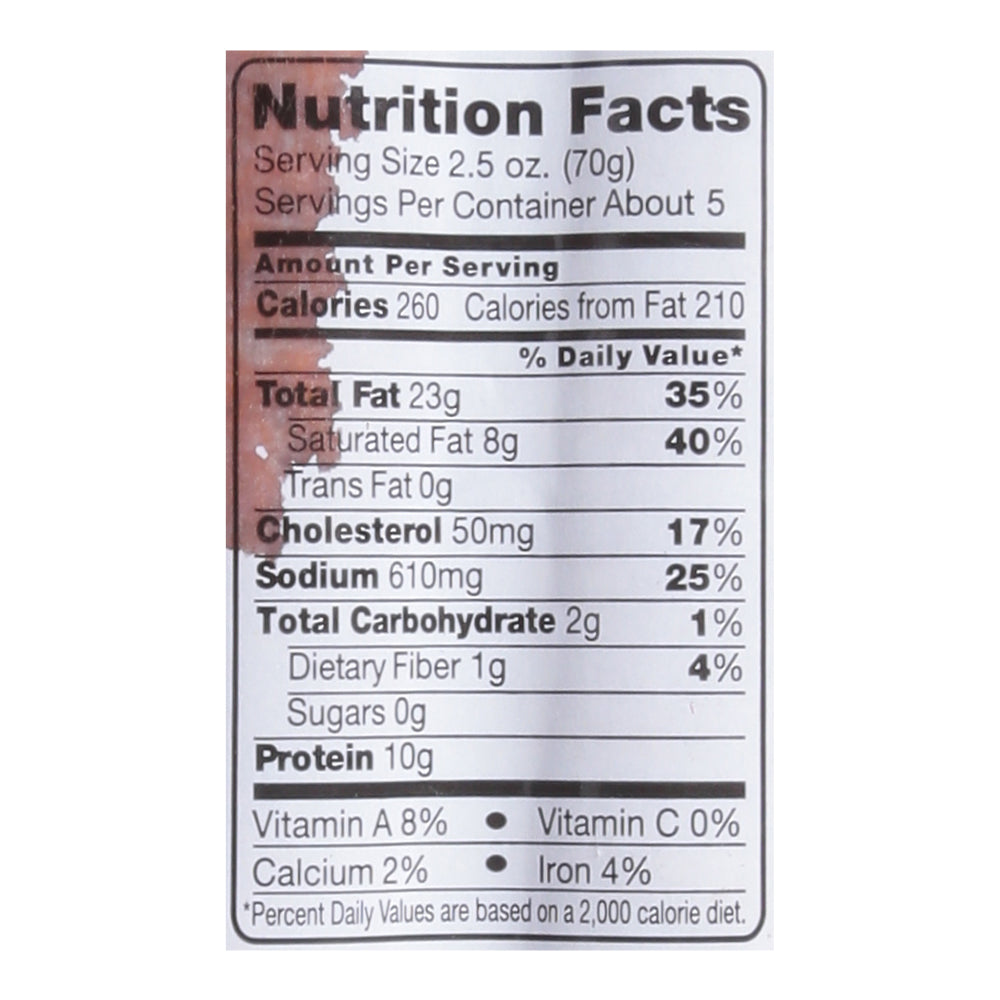 La Chona Mild Chorizo 12 oz