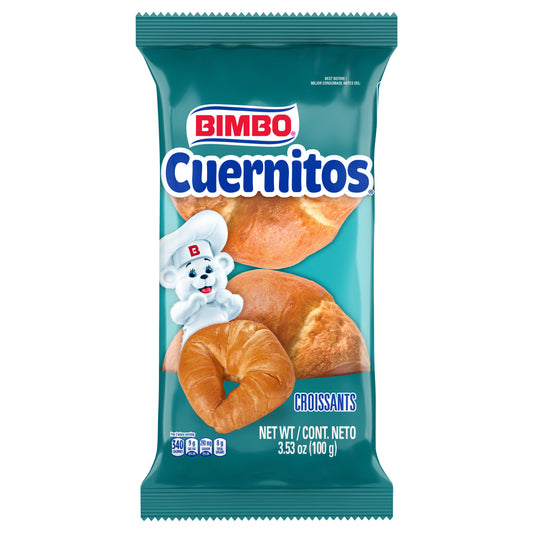 Bimbo Cuernitos Plain Croissants, 2 count, 3.53 oz