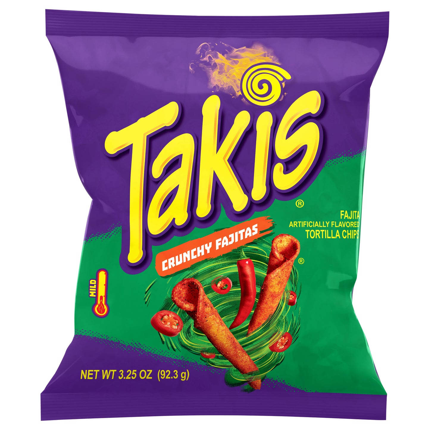 Takis Mild Crunchy Fajitas Tortilla Chips 3.25 oz