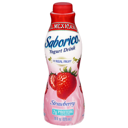 El Mexicano Saborico Strawberry Yogurt Drink 28 fl oz