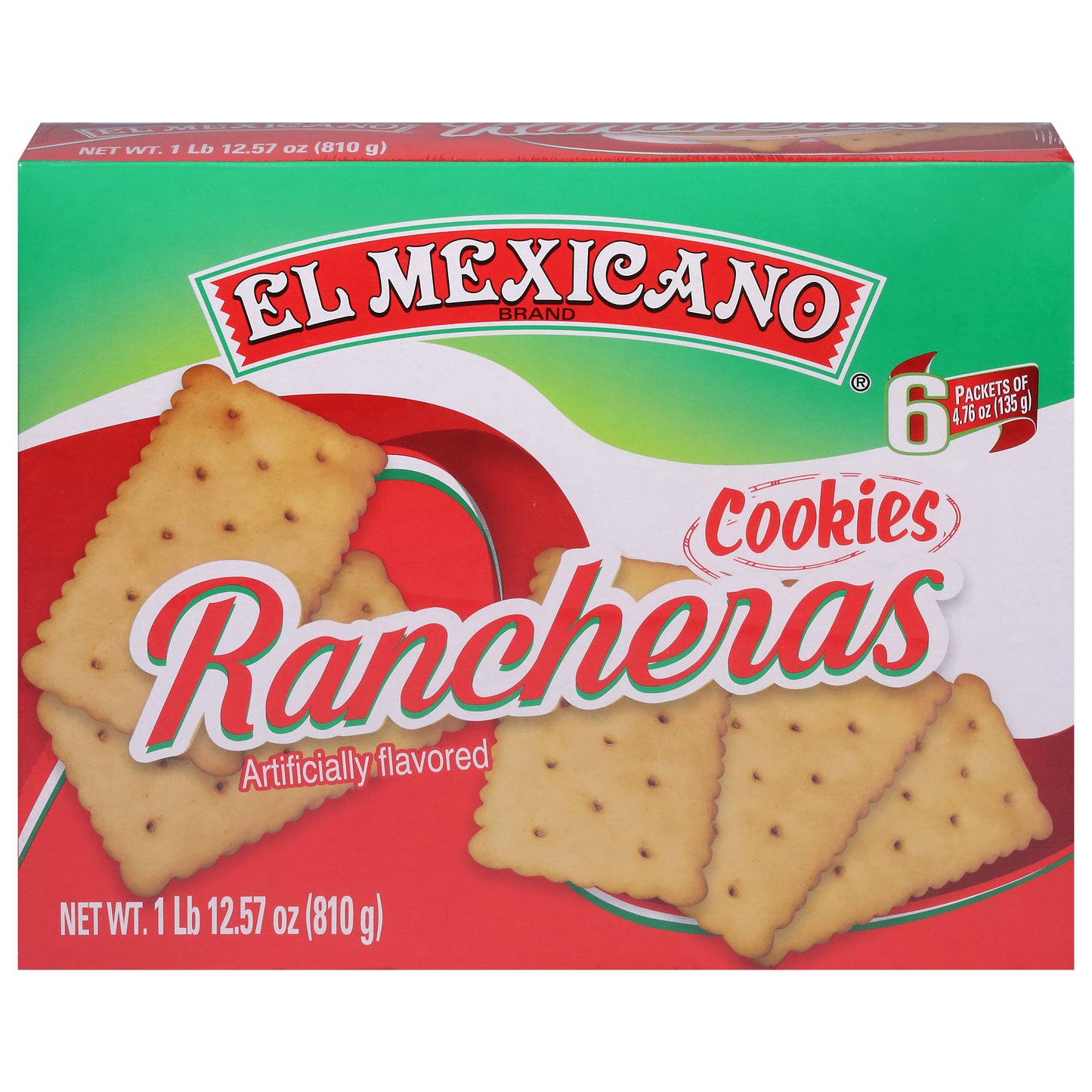El Mexicano Rancheras Cookies 6 - 4.76 oz Packets