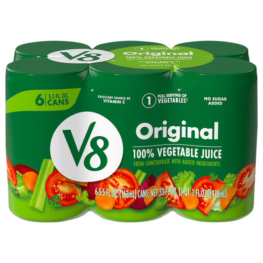 V8 Original 100% Vegetable Juice 6 - 5.5 fl oz Cans