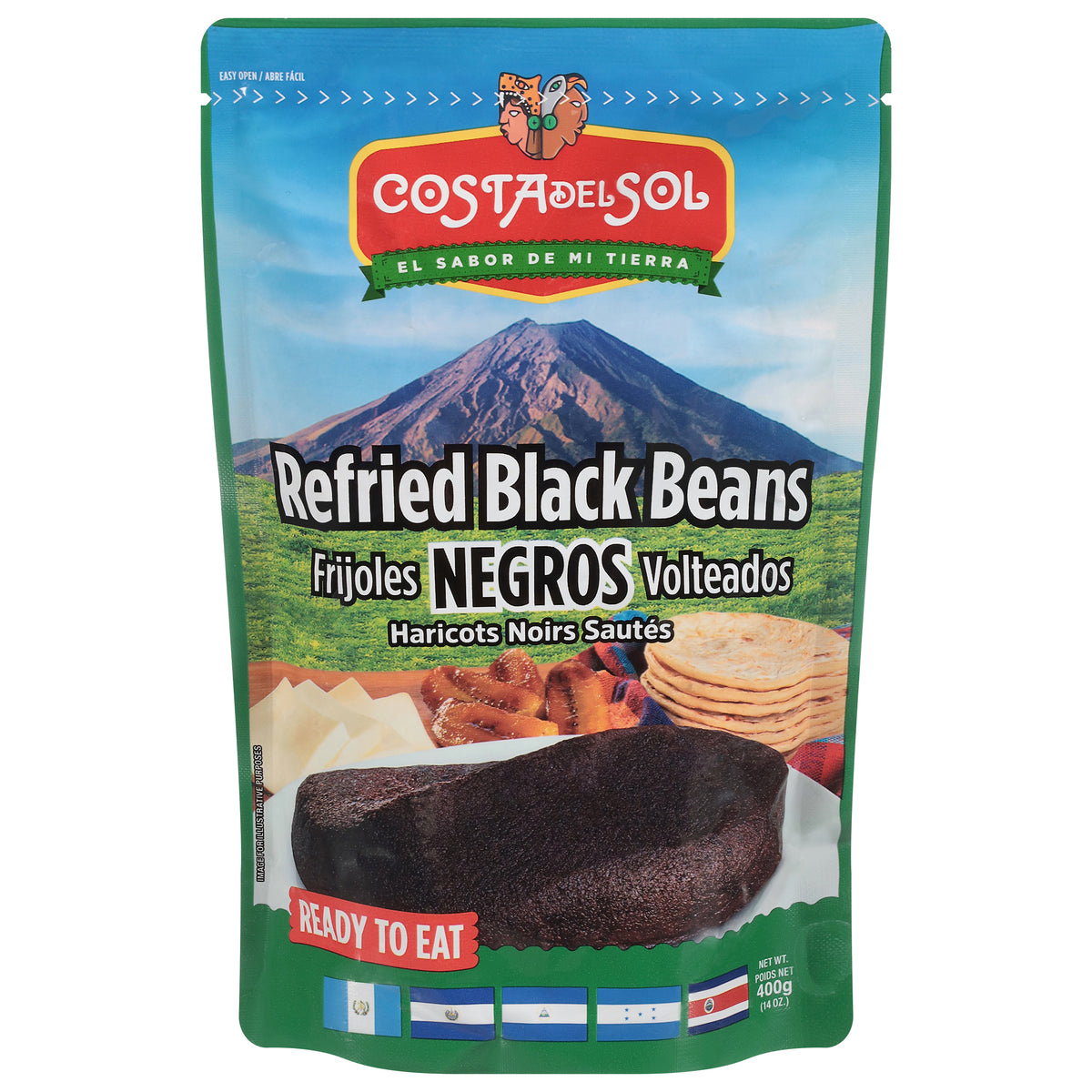 Costadel Sol Refried Black Beans 14 oz