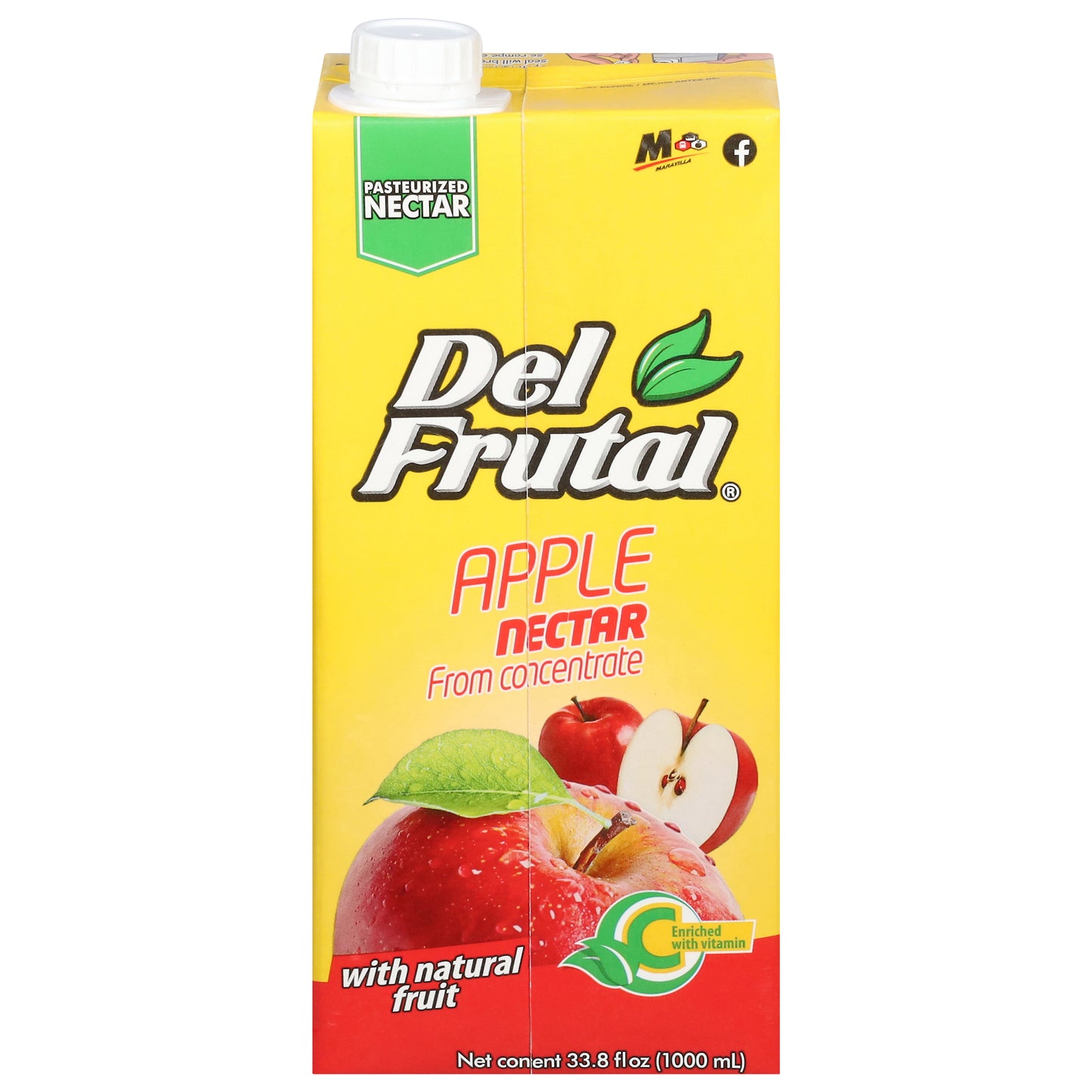 Del Frutal Apple Nectar 33.8 fl oz