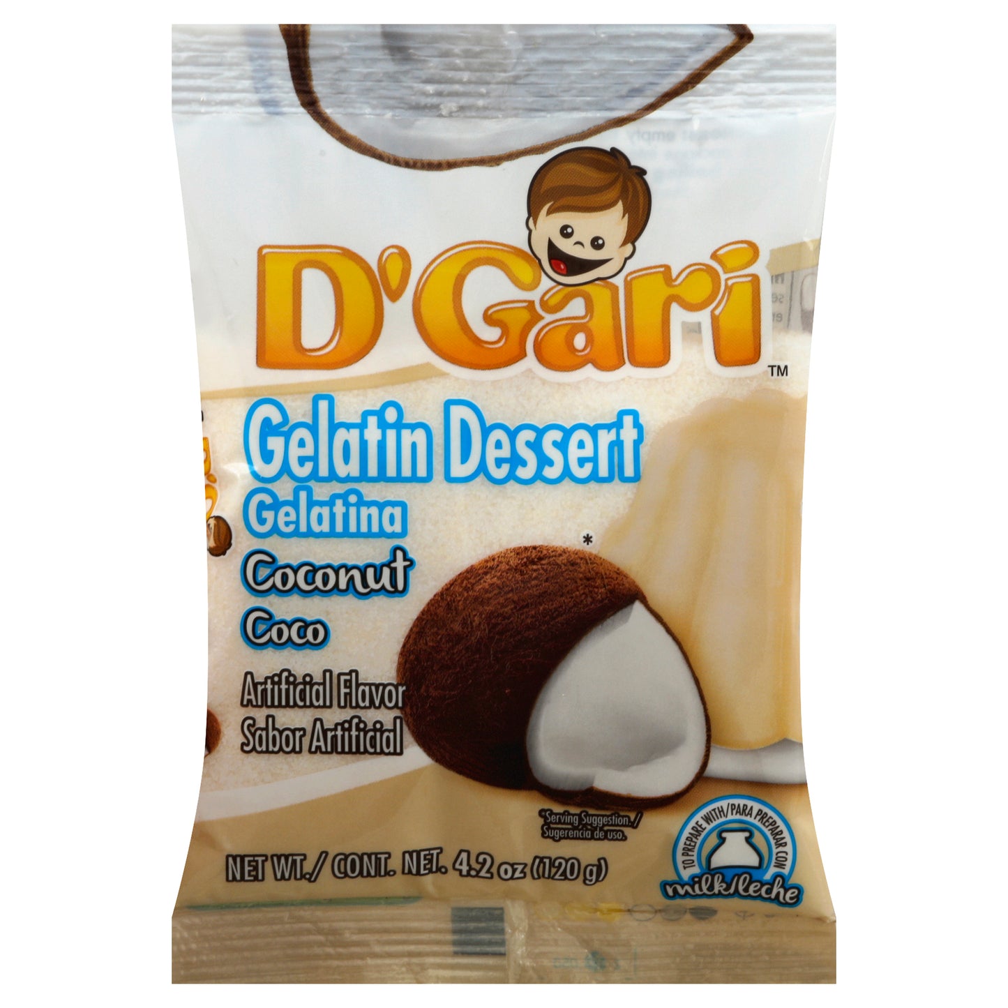 D'Gari Coconut Gelatin Dessert 4.2 oz
