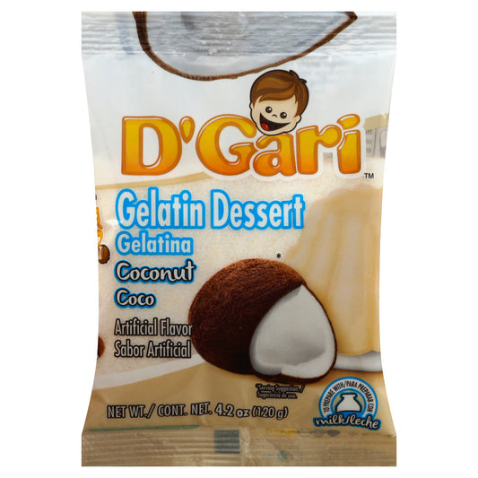 D'Gari Coconut Gelatin Dessert 4.2 oz