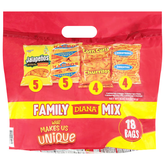 Diana Assorted Snacks Family Mix 18 Bags
