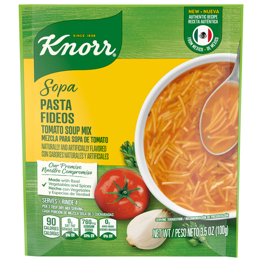 Knorr Sopa/Pasta Soup Mix Tomato Based Noodle Soup, 3.5 oz