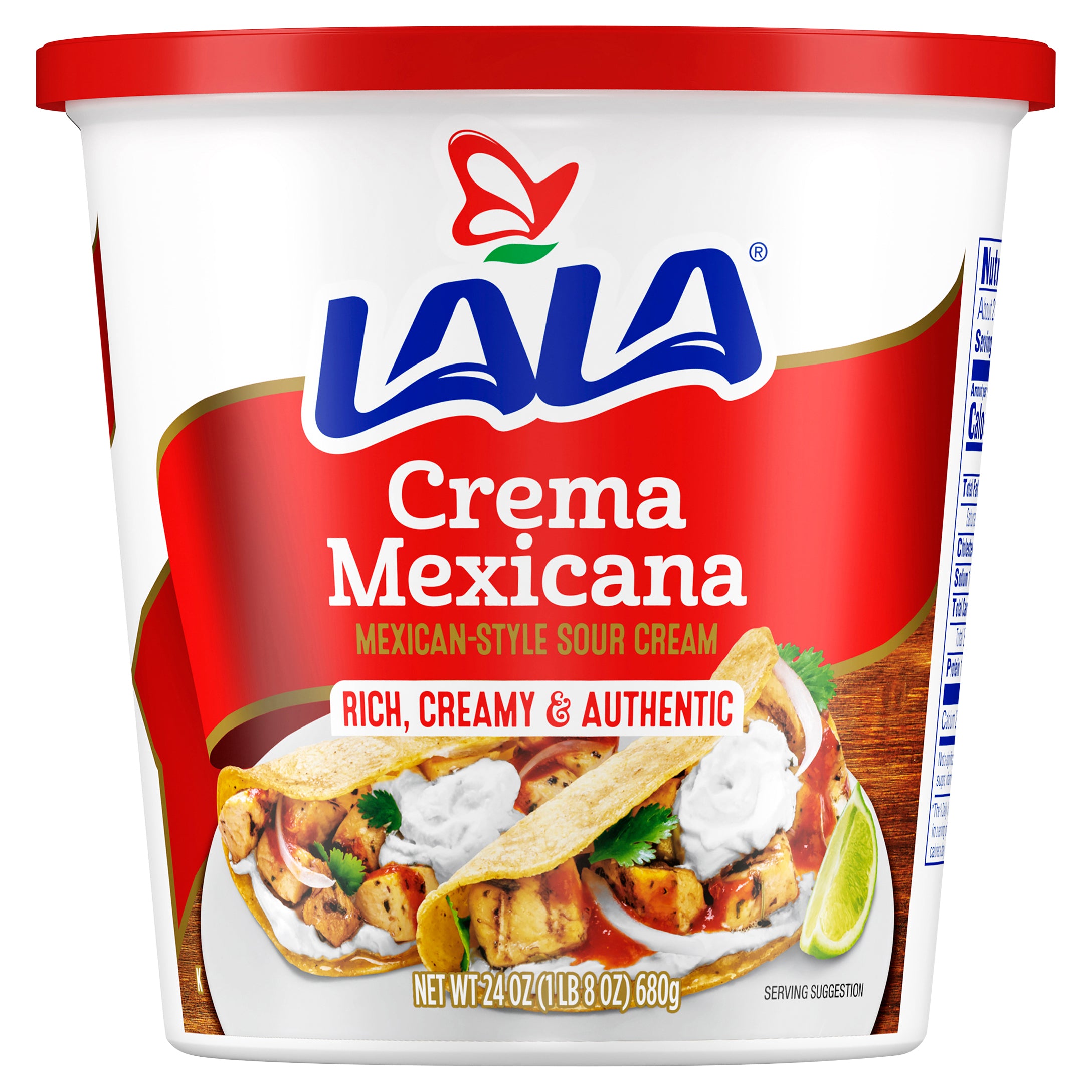 Lala Mexican-Style Crema Mexicana Sour Cream 24 oz – El Gran Valle