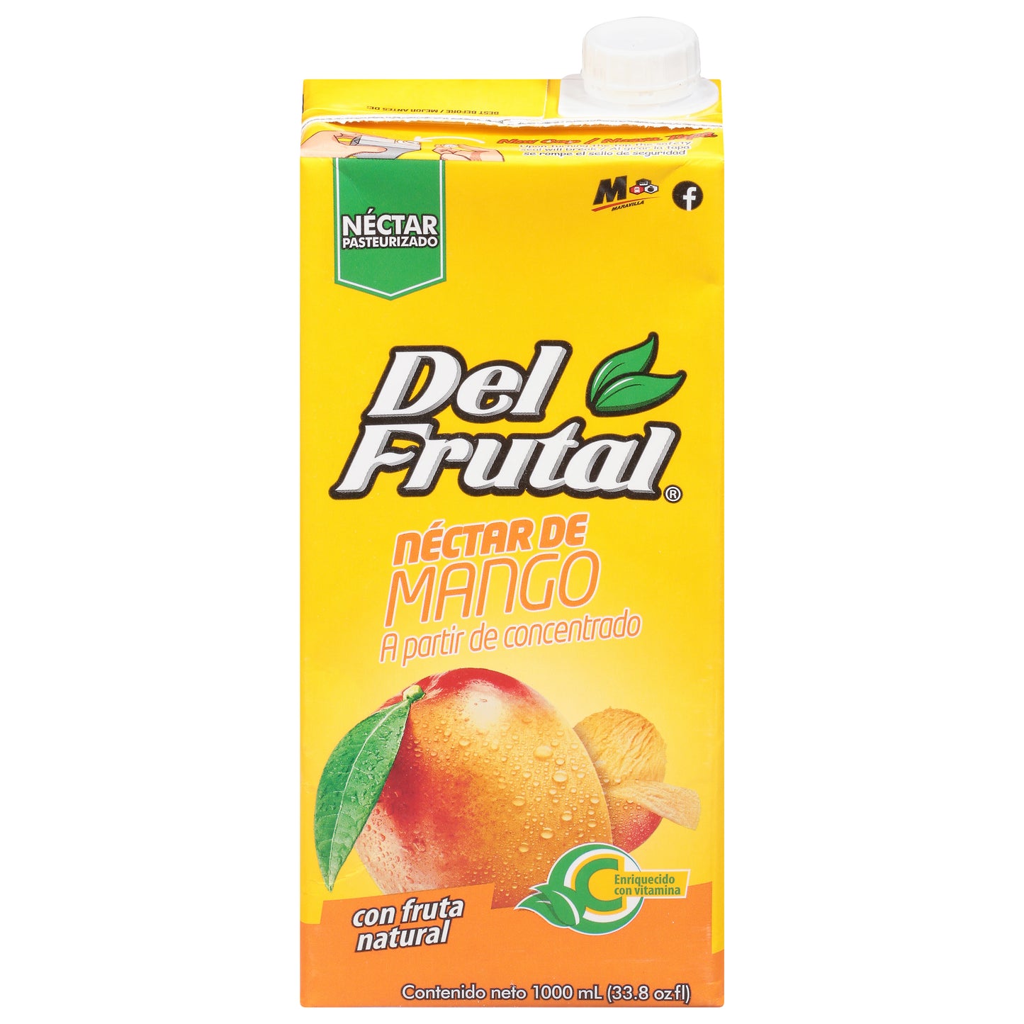Del Frutal Mango Nectar Juice 33.8 fl oz