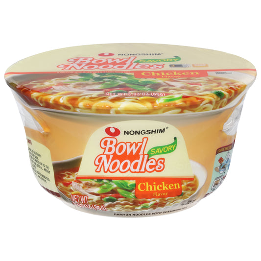 Nongshim Savory Chicken Flavor Bowl Noodles 3.03 oz