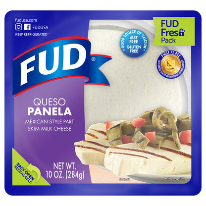 FUD® Queso Panela Campirano™ Mexican Style Part Skim Milk Cheese 10 oz. Pack