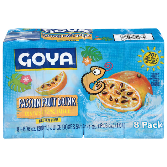 Goya Passion Fruit Drink 8 - 6.76 oz Boxes