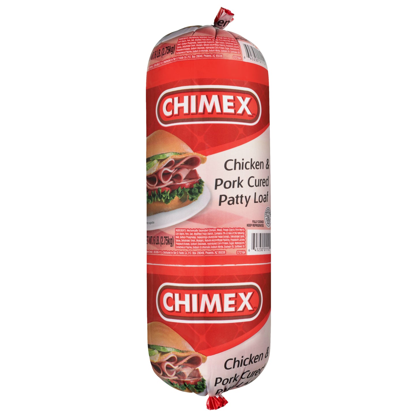 Chimex Pan de Paté de Pollo y Cerdo Curado 2.72 kg