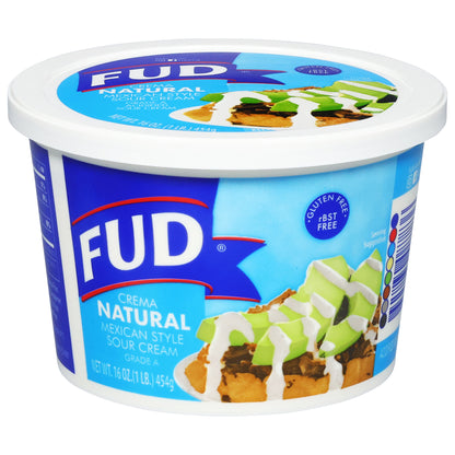 FUD Natural Mexican Style Sour Cream 16 oz