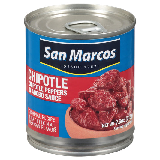 San Marcos Traditional Mexican Flavor Chipotle Peppers in Adobo Sauce 7.5 oz