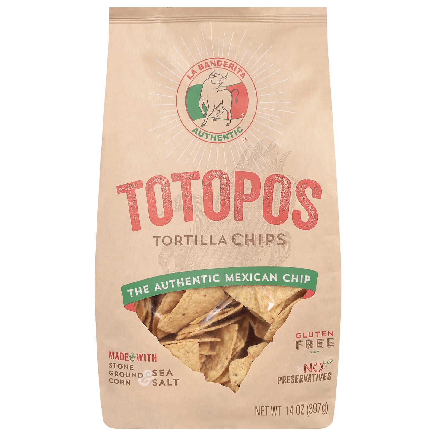 La Banderita Totopos Tortilla Chips 14 oz